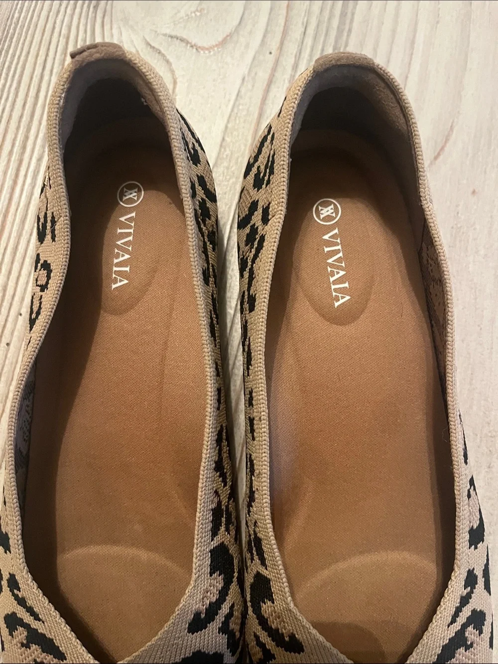 Vivaia Leopard Print Ballet Flats square toe size US 9.5 EU 40 - Picture 9 of 11